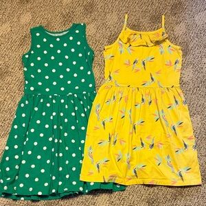 Kids Polka Dot and Bird Print Dress bundle EUC